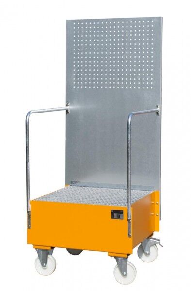 Fahrbare Auffangwanne Typ LPW-200-1 mit Lochplattenwand