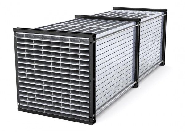 Wabenregal Typ RWR-128/3 für Langmaterial - 128 Fächer - Länge 3000 mm