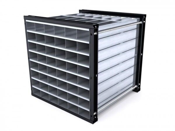 Wabenregal Typ RWR-48/1 für Langmaterial - 48 Fächer - Länge 1000 mm