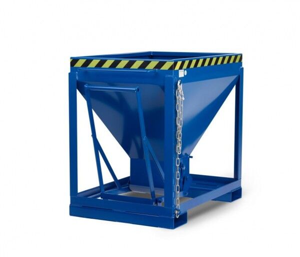 Silobehälter Typ RSL-600 mit Scherenverschluss enzianblau RAL 5010