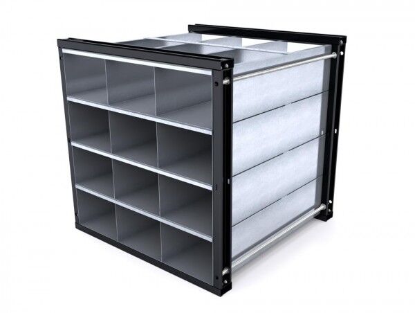 Wabenregal Typ RWR-12/1 für Langmaterial - 12 Fächer - Länge 1000 mm