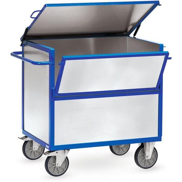 Fetra Blechkastenwagen mit Deckel 2833 / Transportwagen