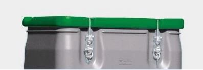 Mobil-Box 250 Liter - Deckel GRÜN - 11459