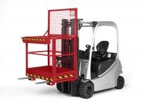 Stapler-Arbeitskorb Typ RAK - feuerrot RAL 3000 Stapler-Arbeitskorb Typ RAK - feuerrot RAL 3000